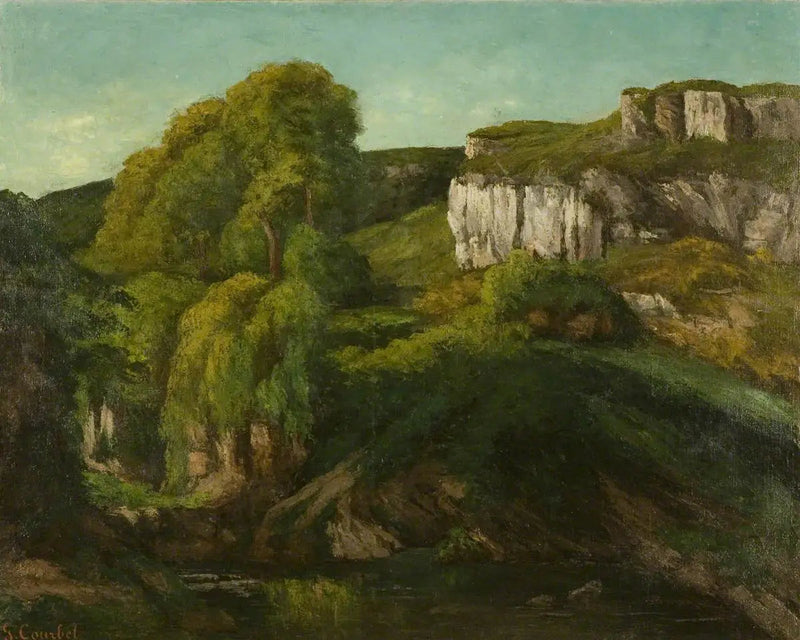 Dolina Loue, w pobliżu Ornans - Gustave Courbet