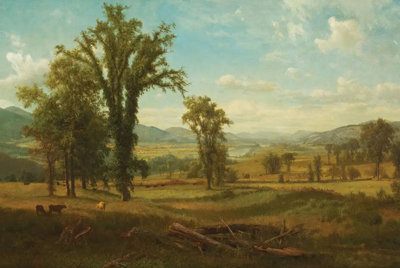 Dolina rzeki Connecticut, Claremont, New Hampshire - Albert Bierstadt
