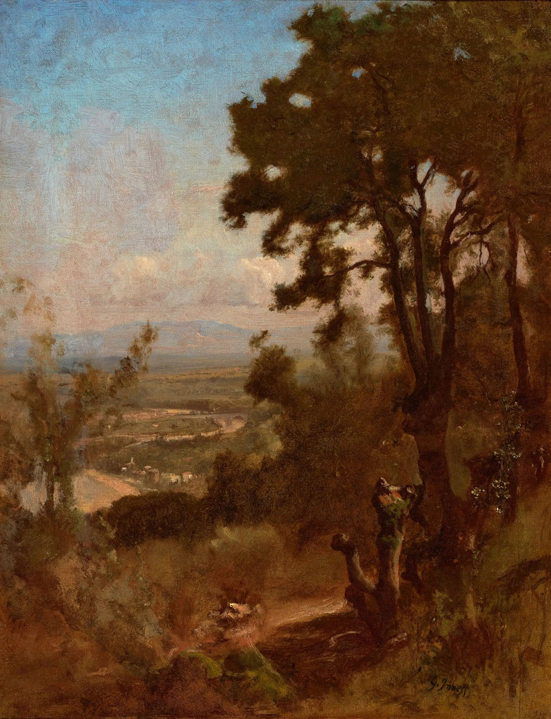 Dolina w pobliżu Perugii - George Inness