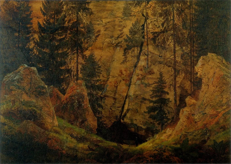 Górska dolina - Caspar David Friedrich