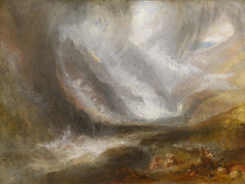 Dolina Aosty: Burza śnieżna, Lawina i Burza - J. M. W. Turner