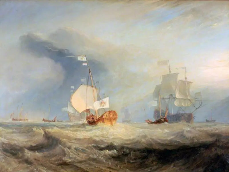 Barka Van Trompa wchodząca do Texelu, 1645 - J. M. W. Turner