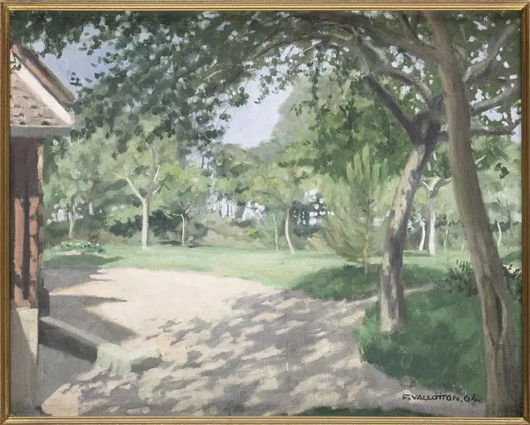 Varengeville, ogród, poranek - Félix Vallotton