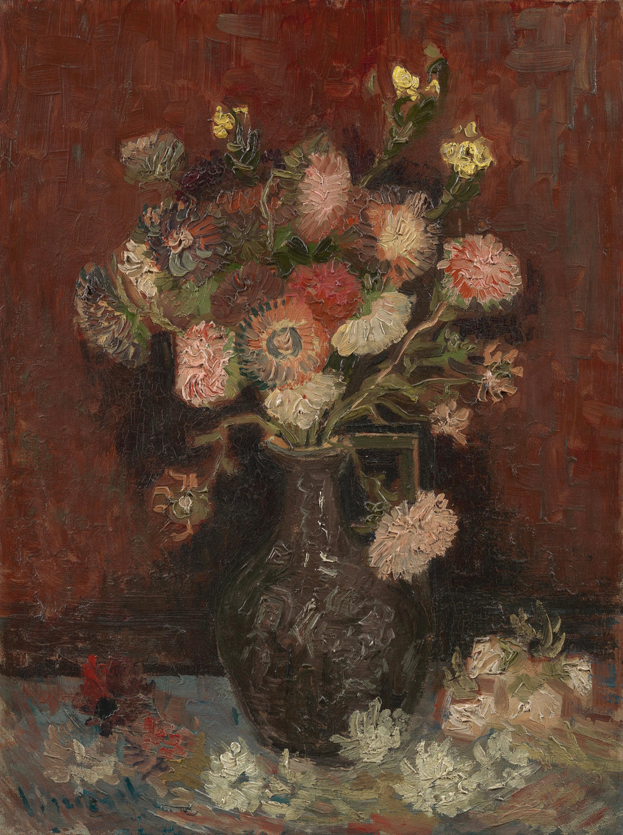 Wazon z chińskimi astrami i mieczykami - Vincent van Gogh