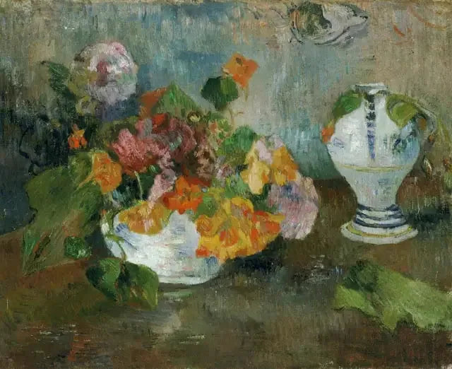 Wazon z kapustą i fajans z Quimper - Paul Gauguin