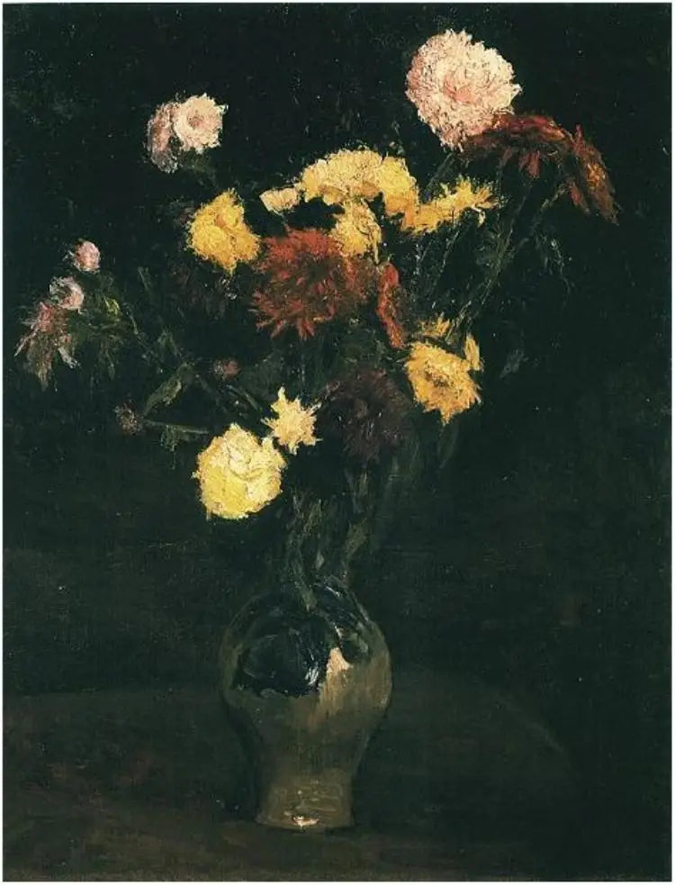 Wazon z goździkami i cyniami - Vincent van Gogh