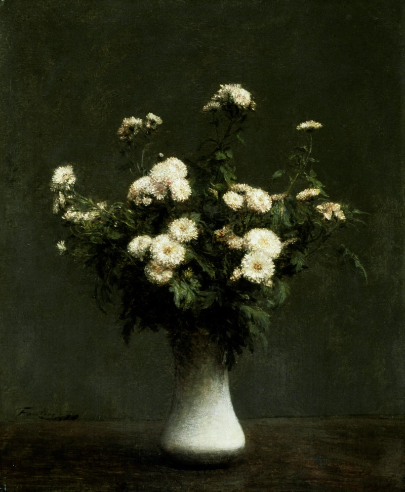 Wazon z chryzantemami - Henri Fantin-Latour