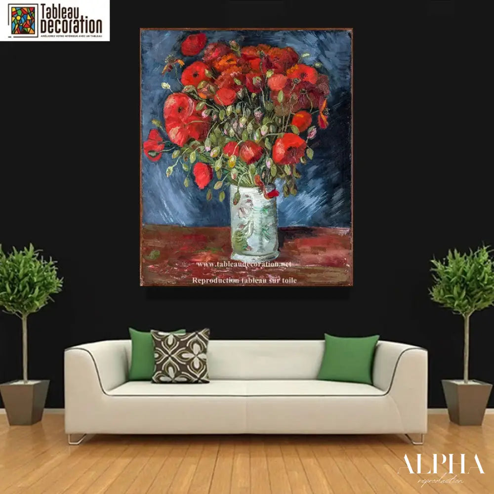 Vase de coquelicots - Van Gogh - Reproductions de tableaux et peintures haut de gamme