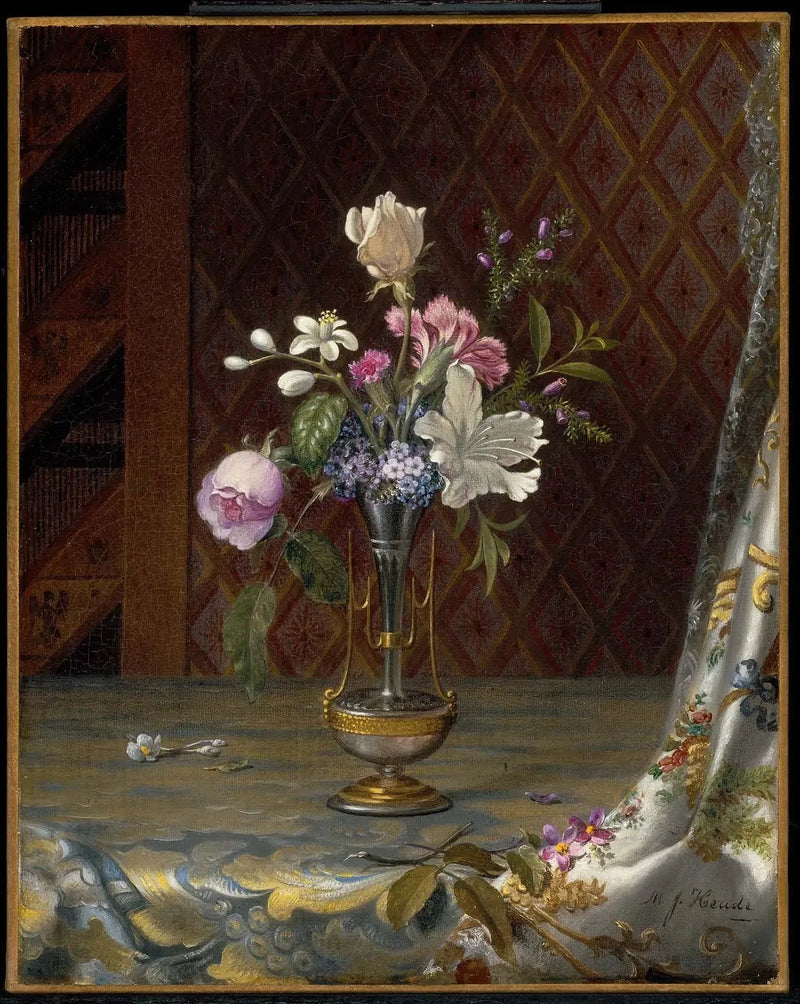 Wazon z mieszanymi kwiatami - Martin Johnson Heade