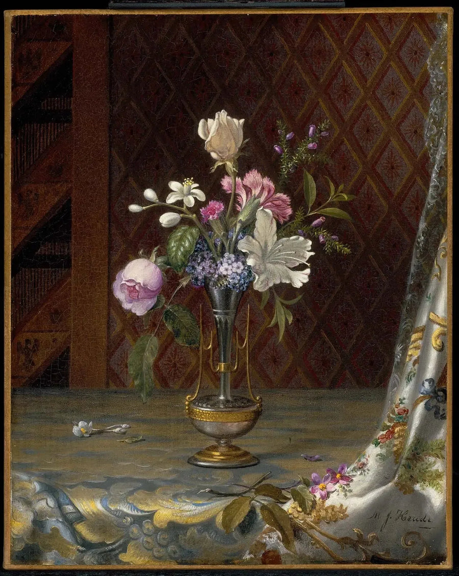 Wazon z mieszanymi kwiatami - Martin Johnson Heade