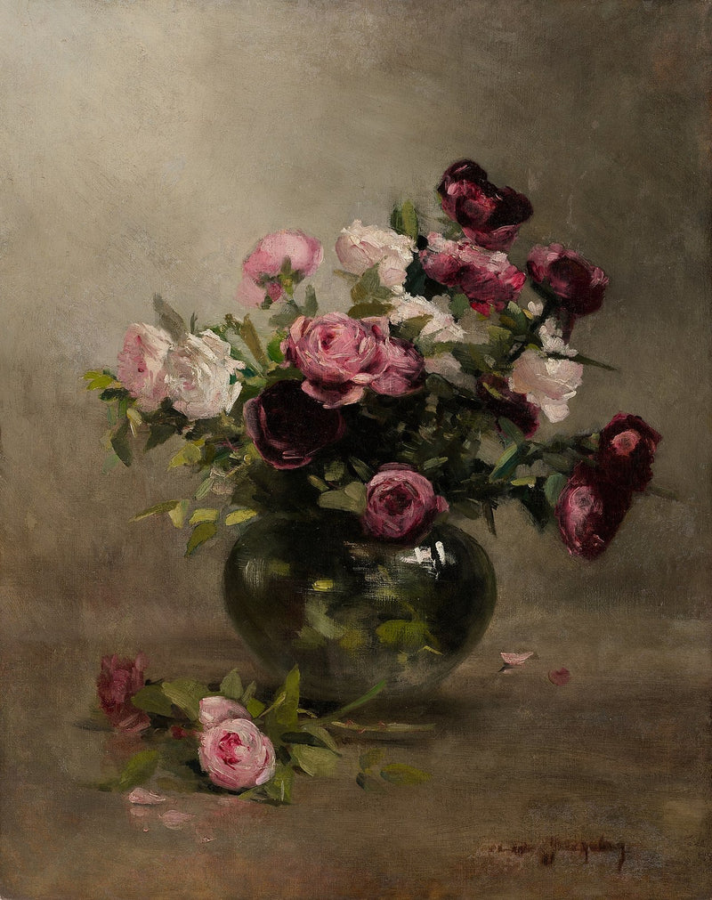 Wazon z różami - Eva Gonzalès