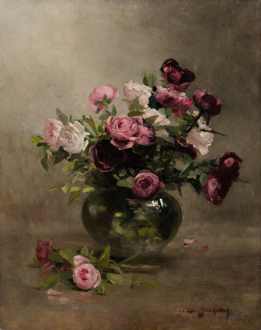 Wazon z różami - Eva Gonzalès