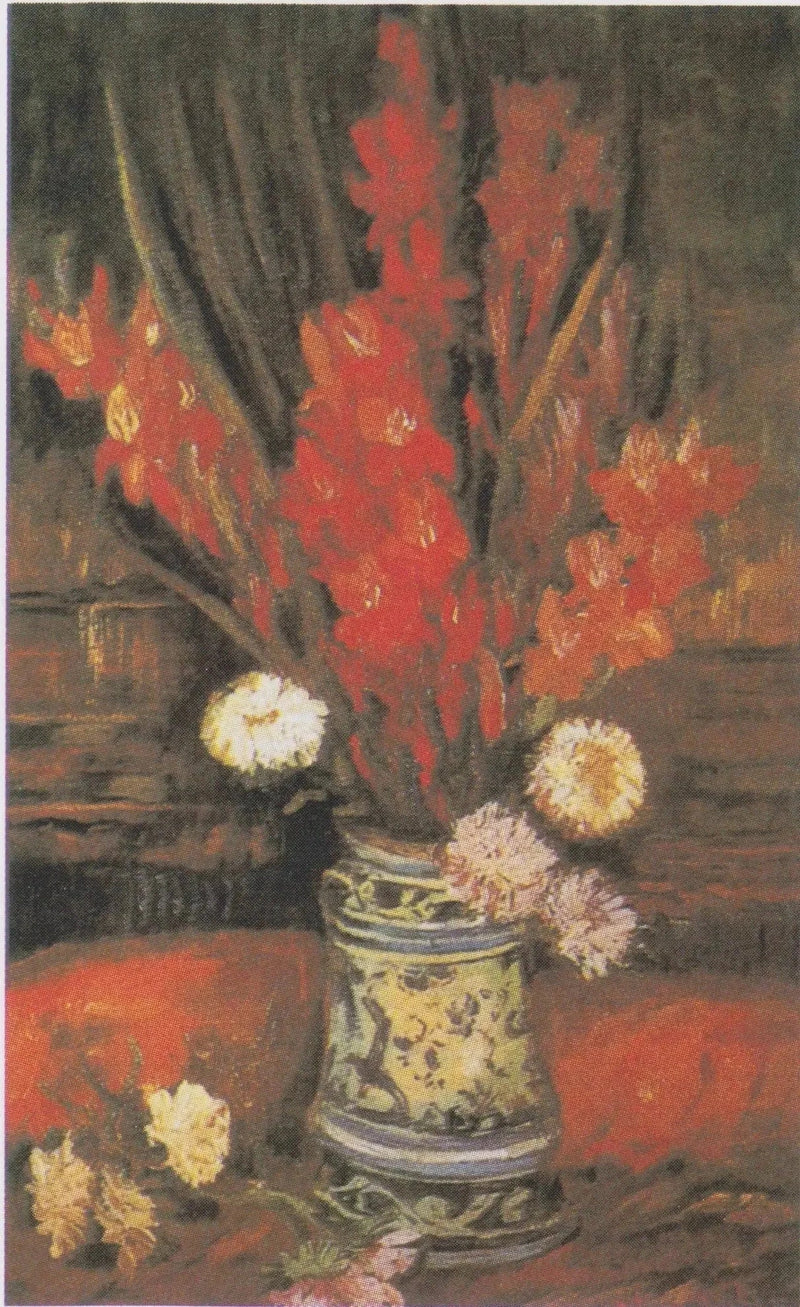 Wazon z czerwonymi mieczykami - Vincent van Gogh