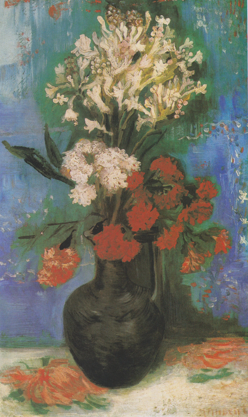 Wazon z goździkami i innymi kwiatami - Vincent van Gogh