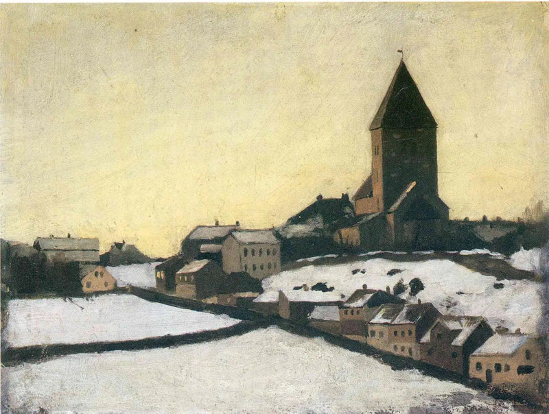 Obserwacja Kościoła w Aker - Edvard Munch