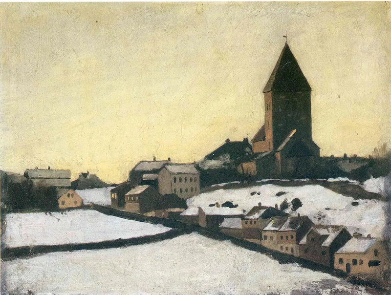 Obserwacja Kościoła w Aker - Edvard Munch