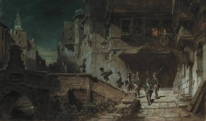 Strażnicy nocni - Carl Spitzweg