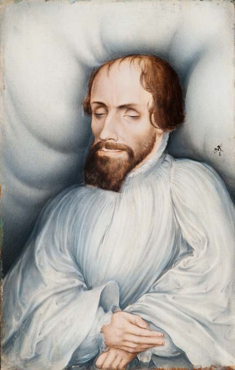 Veit Dietrich na swoim łożu śmierci - Lucas Cranach Starszy