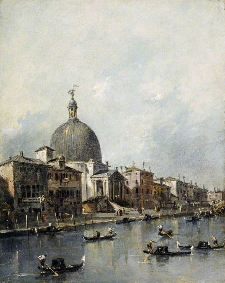 Wenecja, kościół San Simeone Piccolo na Wielkim Kanale - Francesco Guardi