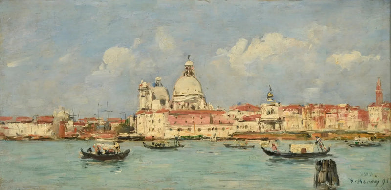 Wenecja. Cło i Notre-Dame-de-la-Salute - Eugène Boudin