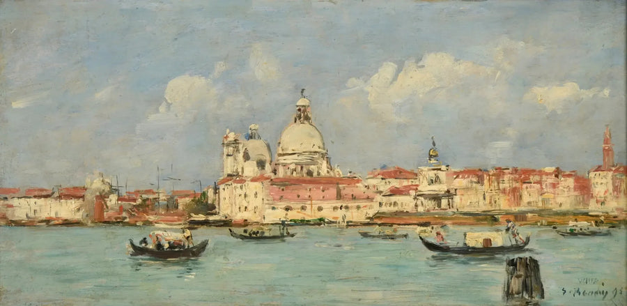 Wenecja. Cło i Notre-Dame-de-la-Salute - Eugène Boudin