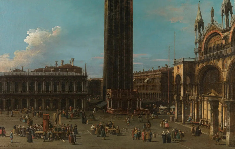Wenecja: Plac de la Piazzetta z campanile i stroną San Marco - Canaletto