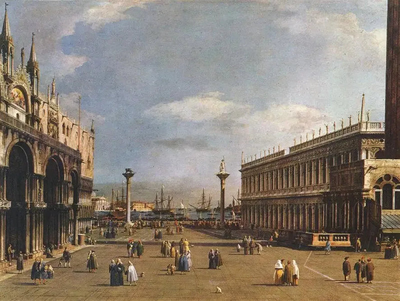 Wenecja: Piazza i Biblioteka San Marco - Canaletto