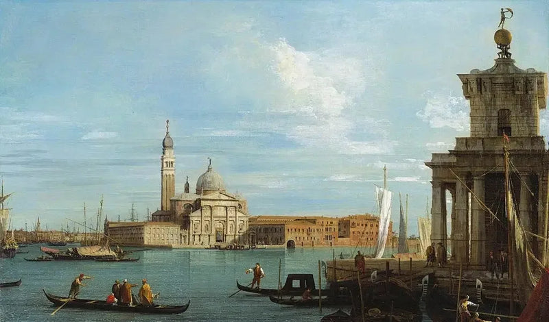 Wenecja: szczyt Dworca Celnego i San Giorgio Maggiore - Canaletto