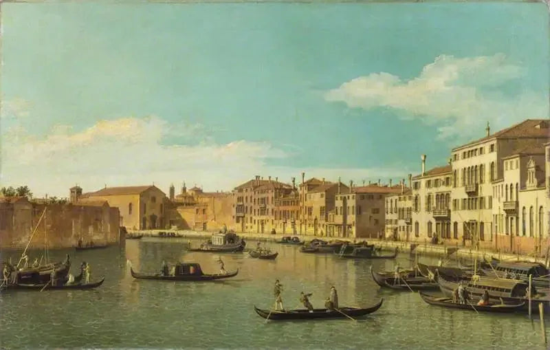 Wenecja: kanał Santa Chiara - Canaletto