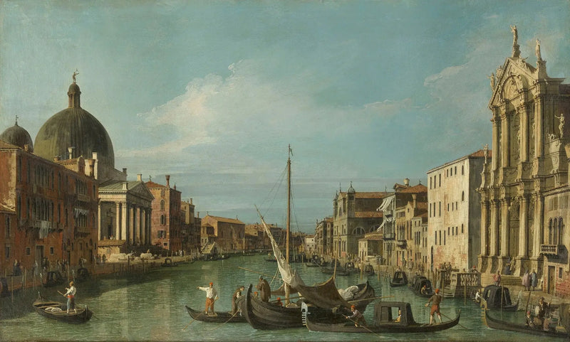 Wenecja: Wielki Kanał z Scalzi i San Simeone Piccolo - Canaletto