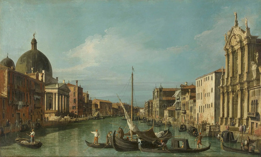 Wenecja: Wielki Kanał z Scalzi i San Simeone Piccolo - Canaletto