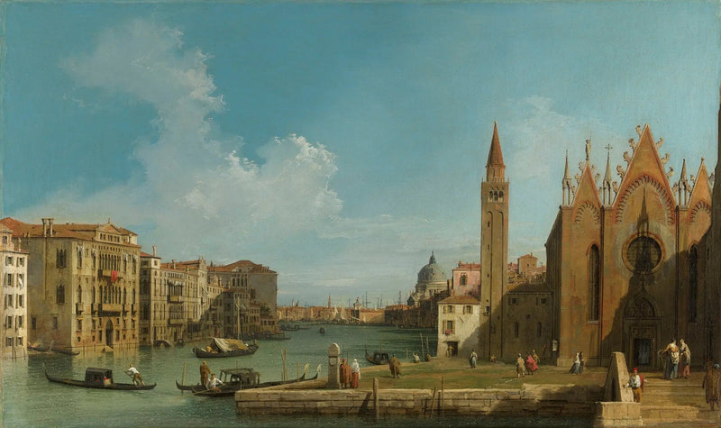 Wenecja: Wielki Kanał Santa Maria della Carità w Basenie San Marco - Canaletto
