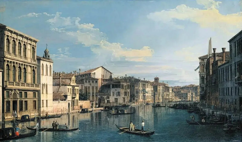 Wenecja: Wielki Kanał z pałacu Flangini w kierunku kościoła San Marcuola - Canaletto