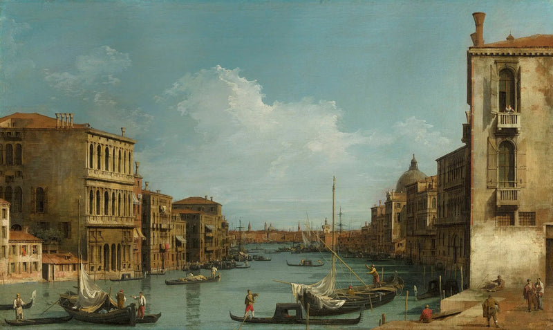 Wenecja: Wielki Kanał od Campo San Vio w kierunku Bacuino - Canaletto
