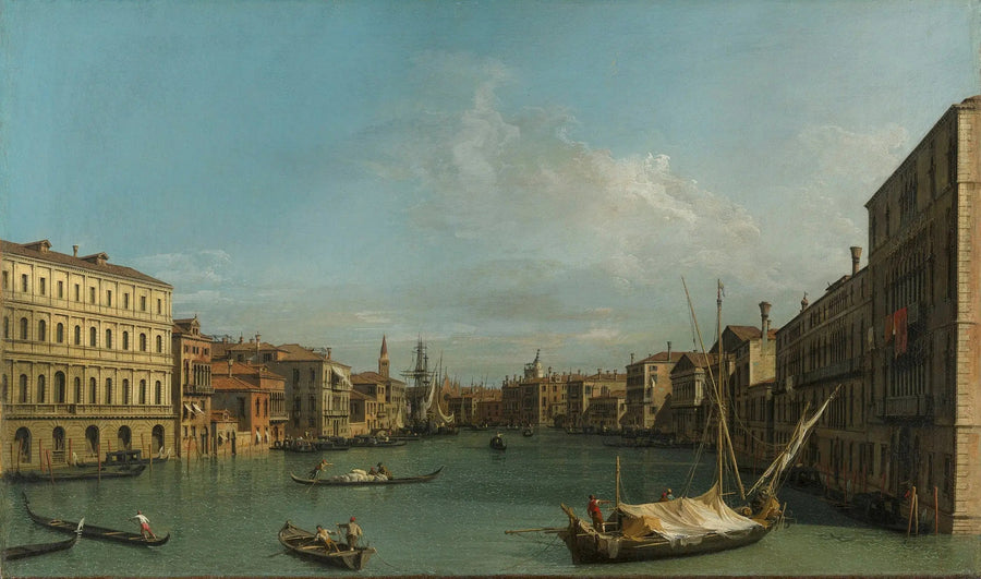 Wenecja: Wielki Kanał pałacu Foscari w kierunku Carità - Canaletto