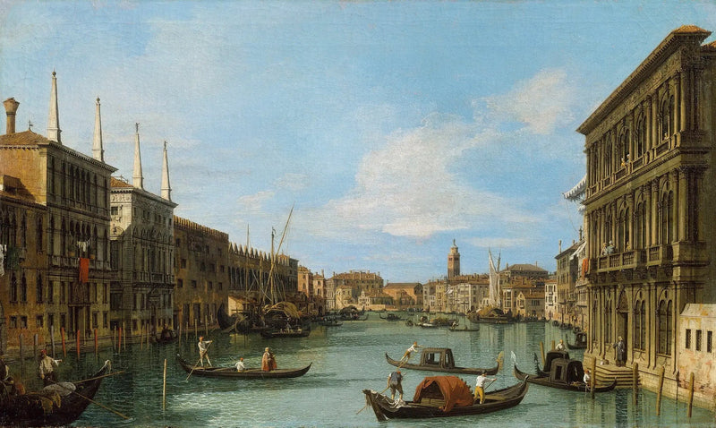 Wenecja: Wielki Kanał pałacu Vendramin-Calergi w kierunku San Geremia - Canaletto