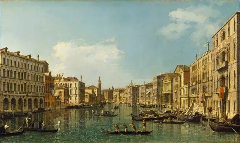Wenecja: Wielki Kanał Palazzo Foscari przy Carità - Canaletto