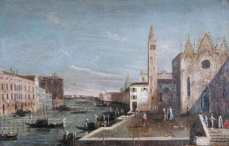 Wenecja: Wielki Kanał na południe od Santa Maria della Carità w kierunku Bacino di San Marco - Francesco Guardi