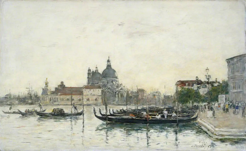 Wenecja, Molo - Eugène Boudin