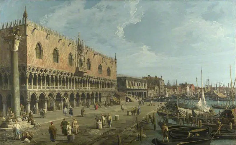 Wenecja: pałac Doge i Riva degli Schiavoni - Canaletto
