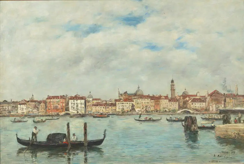 Wenecja. Nabrzeże niewolników - Eugène Boudin