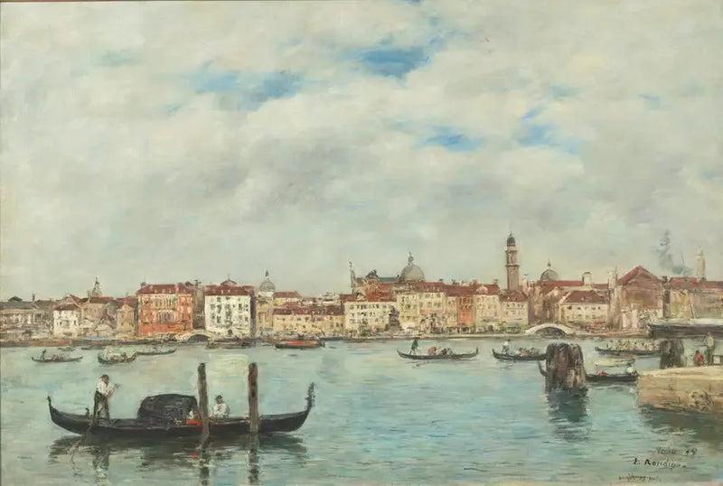 Wenecja. Nabrzeże niewolników - Eugène Boudin