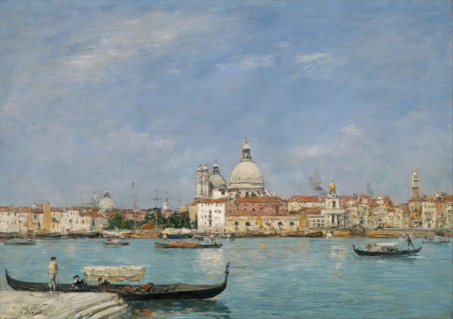 Wenecja, Santa Maria della Salute z San Giorgio - Eugène Boudin