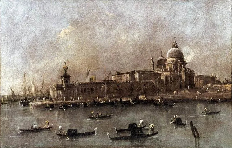 Wenecja: widok na wejście do Wielkiego Kanału - Francesco Guardi
