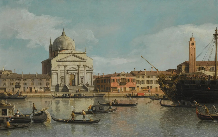 Wenecja, widok na kościoły Redentore i San Giacomo - Canaletto