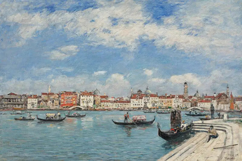 Wenecja, widok z San Giorgio - Eugène Boudin