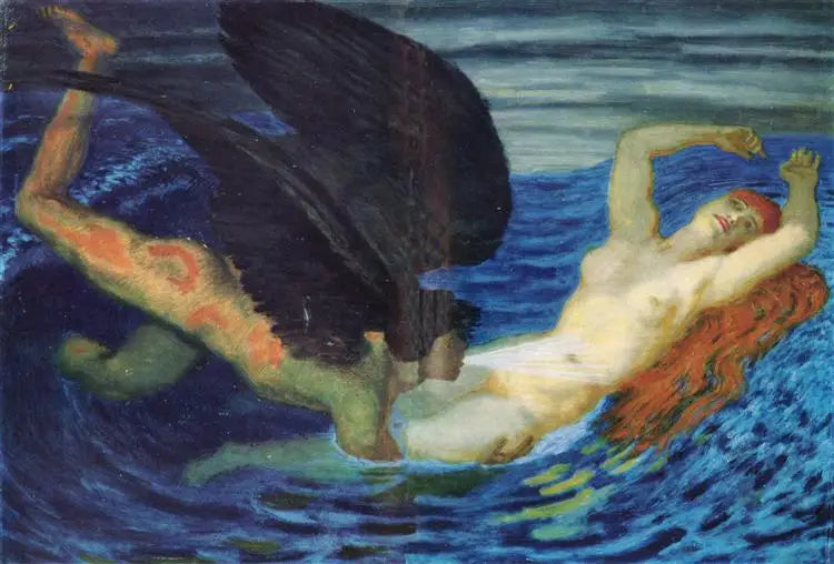 Wiatr i fale - Franz Von Stuck