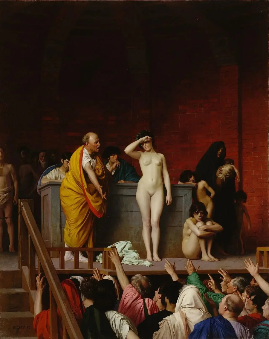 Sprzedaż niewolników w Rzymie - Jean-Léon Gérôme