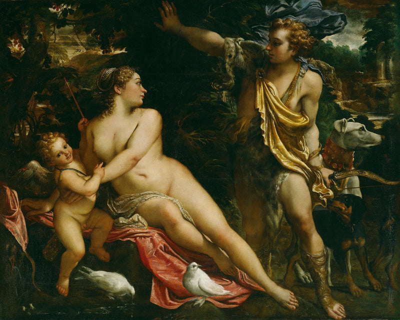 Wenus, Adonis i Kupidyn - Annibale Carracci