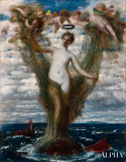 Vénus Anadyomène - Arnold Böcklin - Reproductions de tableaux et peintures haut de gamme